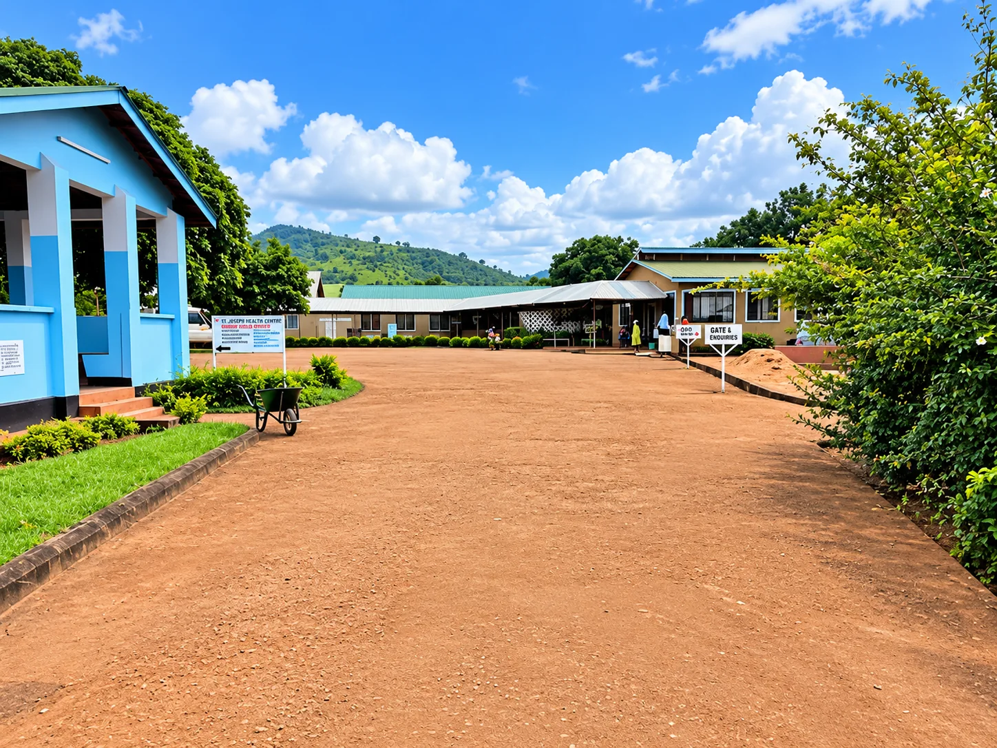 The grounds and buildings of St. Joseph’s Health Centre Kwamndolwa